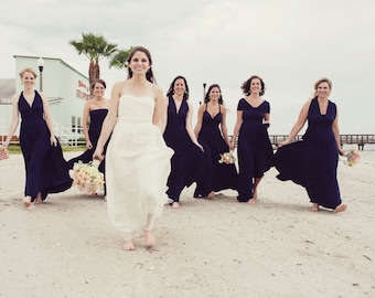 Navy blue bridesmaid dress, infinity navy blue dress, navy blue infinity dress, Navy Bridesmaid dresses, infinity dresses, navy blue dress