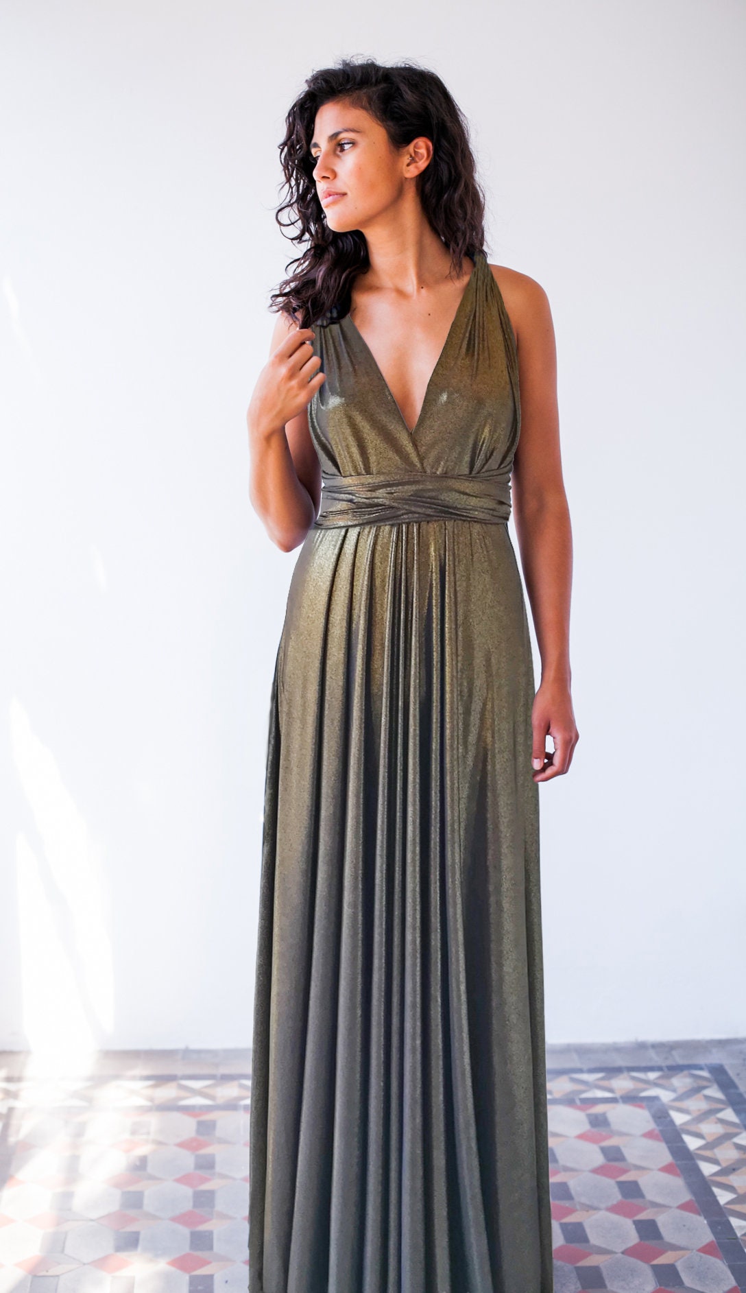 Vestido de fiesta dorado - Etsy España Vestido de fiesta dorado - Etsy España
