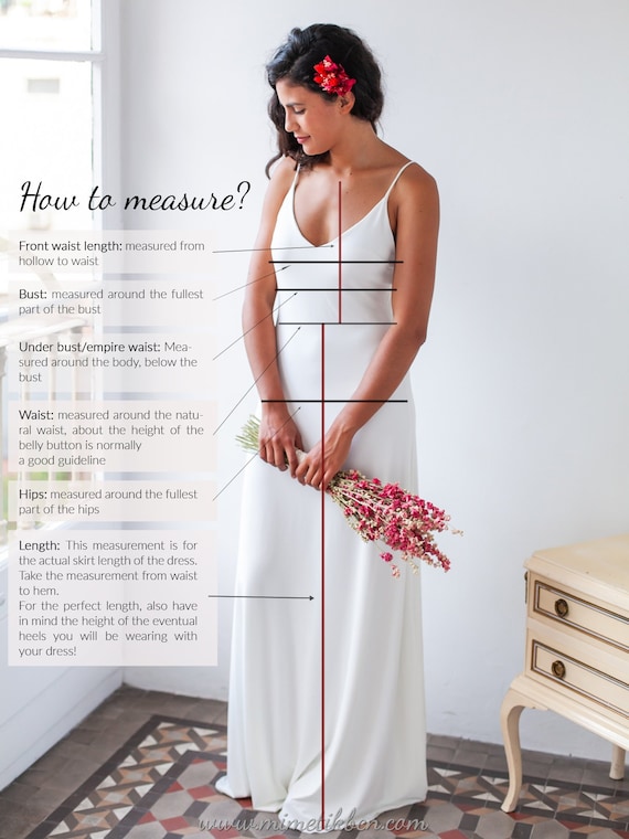 how to measure dress length