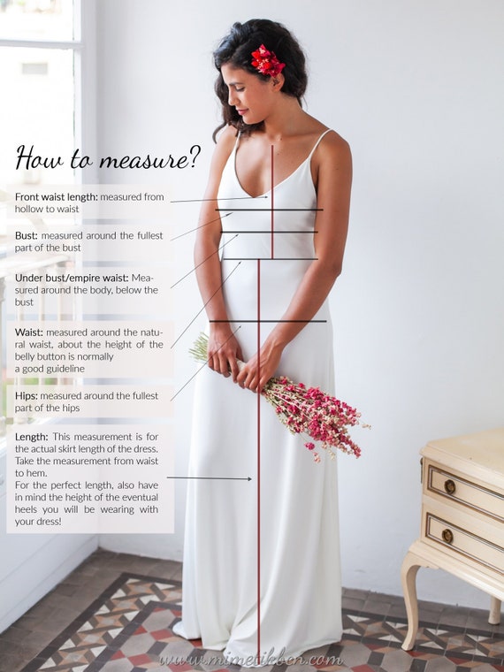 how to measure dress length