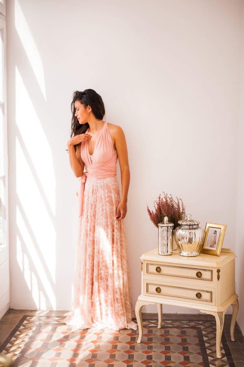 Rose Quartz Lace Skirt Overlay Lace Skirt for Wedding Dress - Etsy