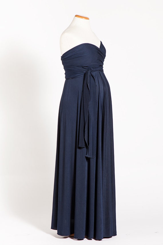 Navy blue formal maternity dress hotsell