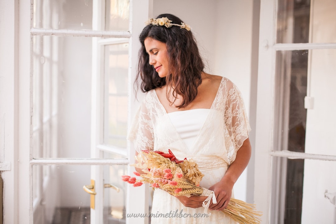 Lace infinity top, Wrap bridal top, Champagne lace wrap, Multiway