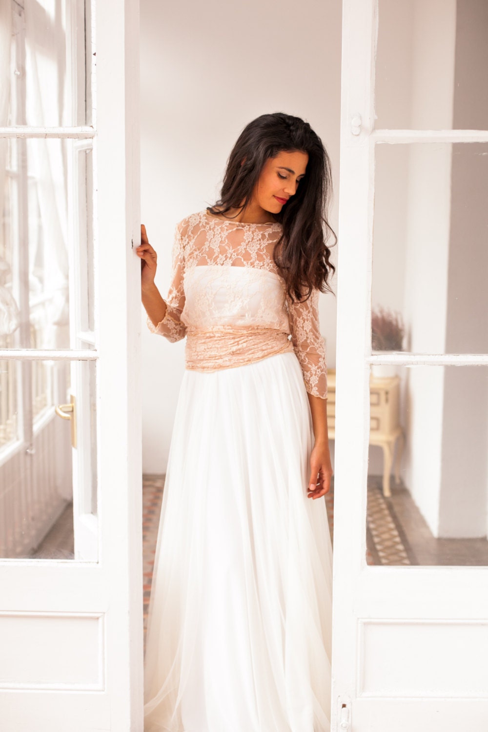 chinese dress ladies SERA Two Piece Wedding Dress