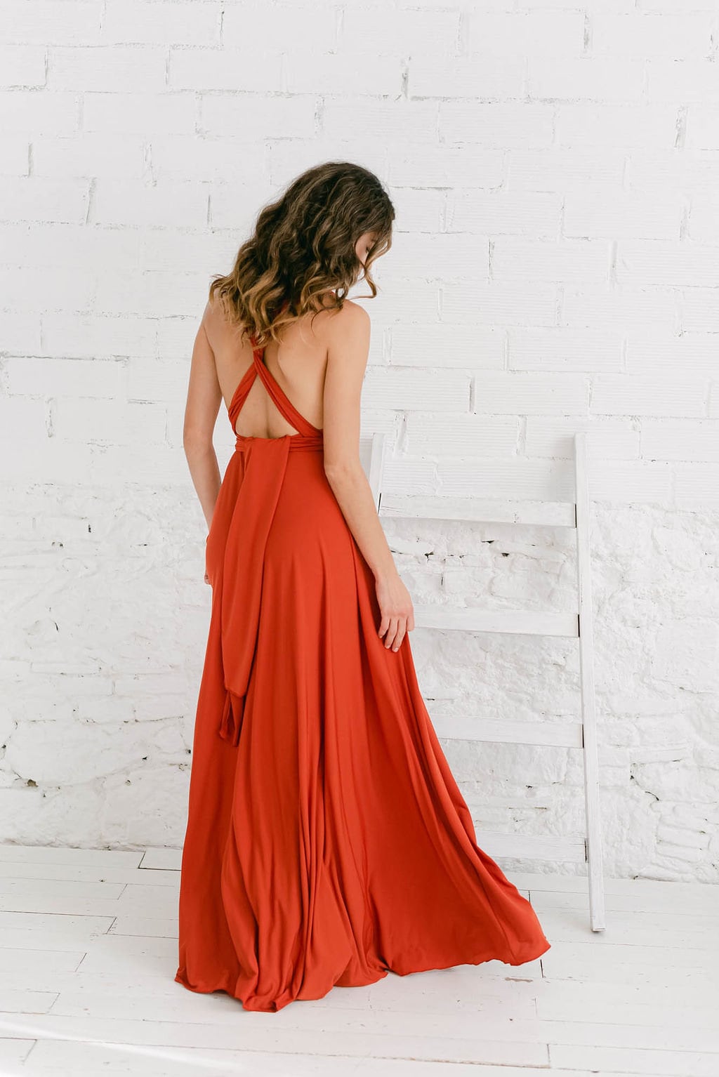 open lace back dress Straps Orange V-Neck Sequin Long Prom Dress with Slit  FancyVestido