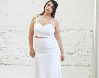 Wunderschönes Brautkleid mit Top Herz und Mermaid Paillettenrock, Plus Size Brautkleid- Handgefertigt in verschiedenen Größen und nach Maß