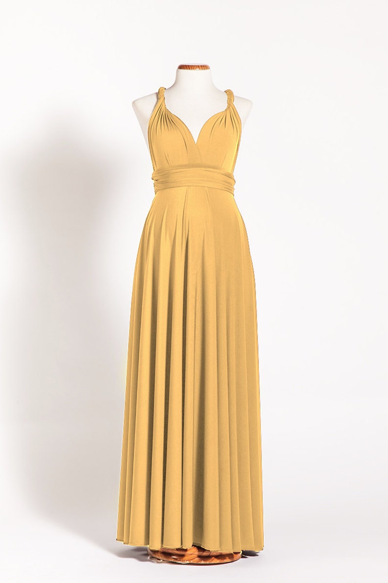 Long Maternity Dress Mustard Infinity Dress Yellow Maternity | Etsy