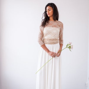Lace vintage wedding dress, long sleeve wedding dress, wedding dress with sleeves, vintage lace bridal gown, vintage wedding dresses