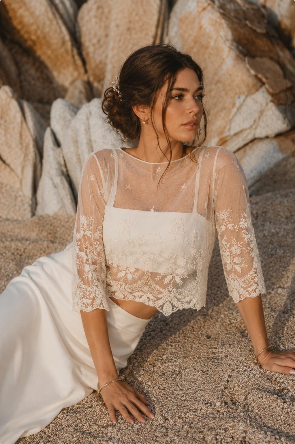 Embroidered Tulle Top - Etsy