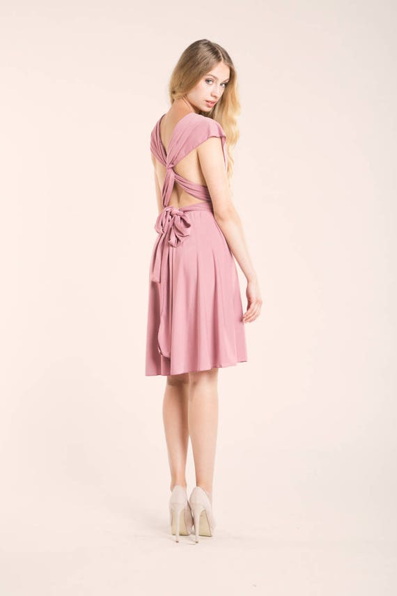 powder pink dress