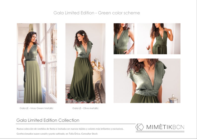 Light Olive Bridesmaid Dress Light Olive Green Dress Moss Etsy