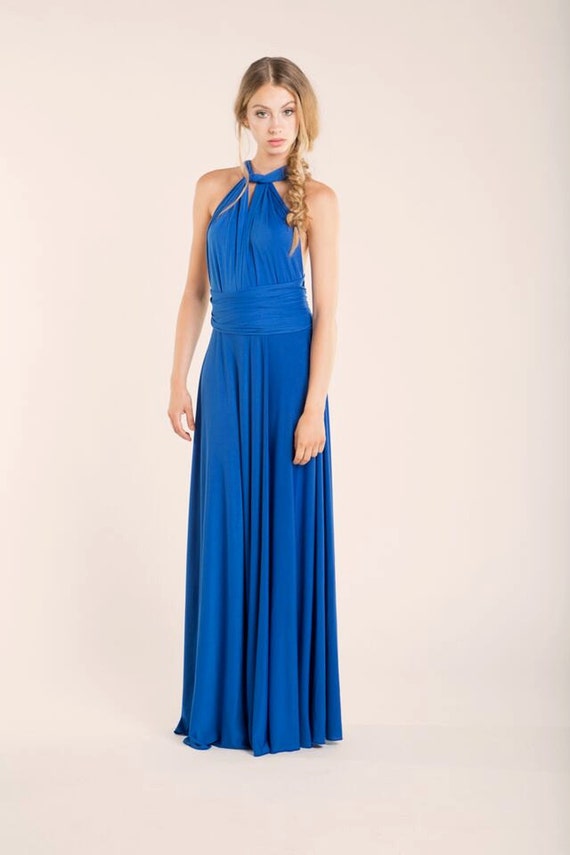 royal blue infinity dress bridesmaid