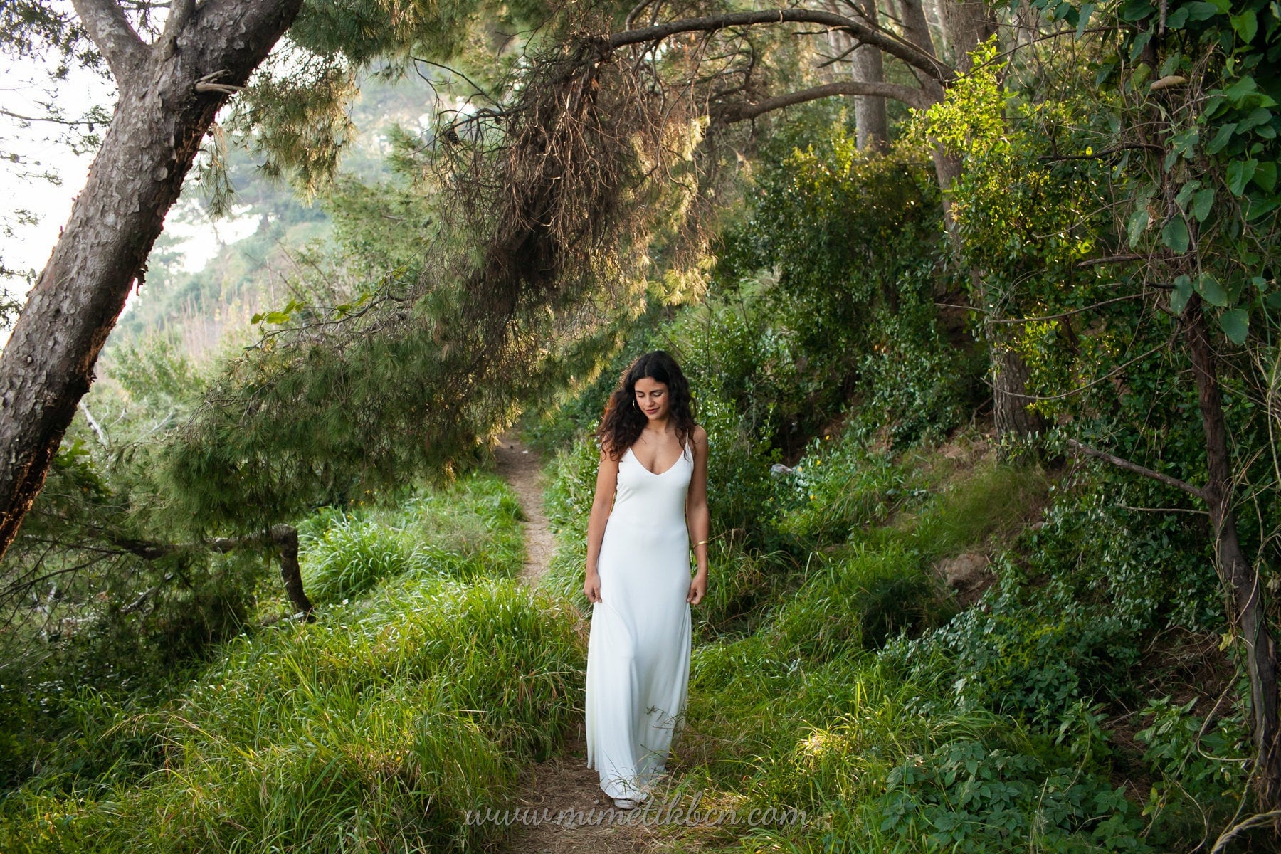 Minimalist Wedding Dress, Slip Dress in Crepe for Intimate Wedding ...