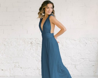 Versatile Multiposition Jumpsuit - Perfect for Bridesmaids - Elegant Party Outfit