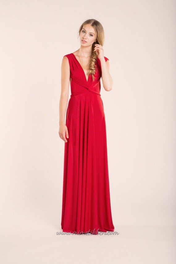 infinity gown red
