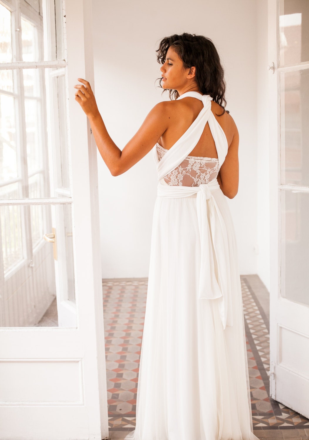 flowy sheer robe