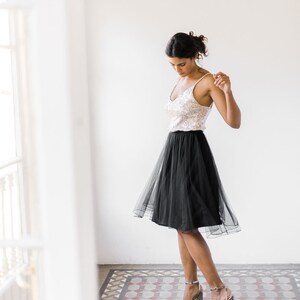 sequin top dress with tulle skirt Rose Gold Sequin Flower Girl Dress: Tulle Baby Toddler Dress