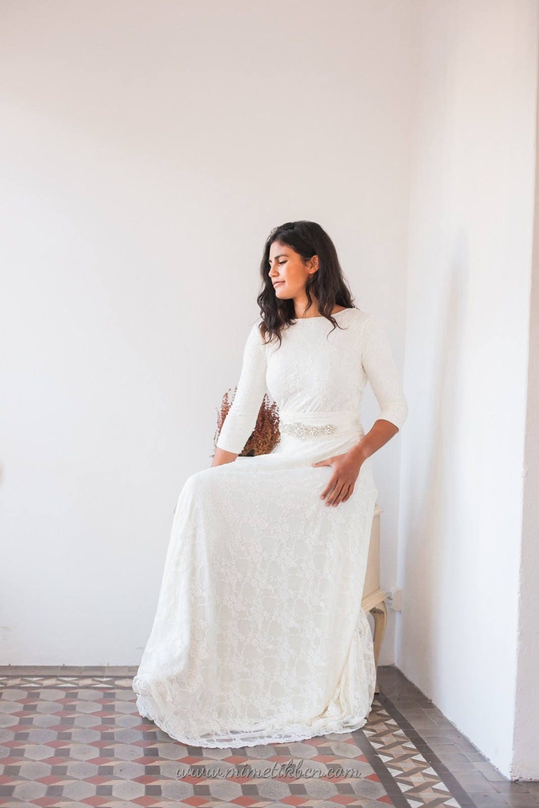 Casual Winter Wedding Dress Etsy UK