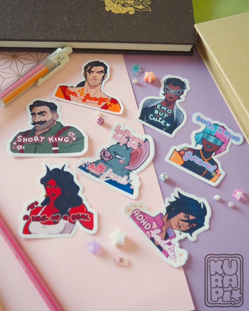 Dispatch Star Sticker DISPATCH Stickers - Set 2 // Meme Sticker, Videogame, Sonar, Punch Up ...
