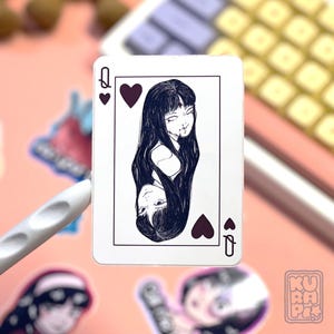Horror Cuties! "Regina di Cuori" Sticker - Tomie // creepy sticker, junji ito, horror manga