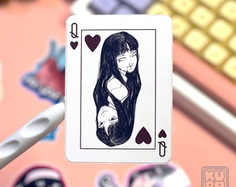 富江 ハートの女王 ステッカー：伊藤潤二 ホラー漫画