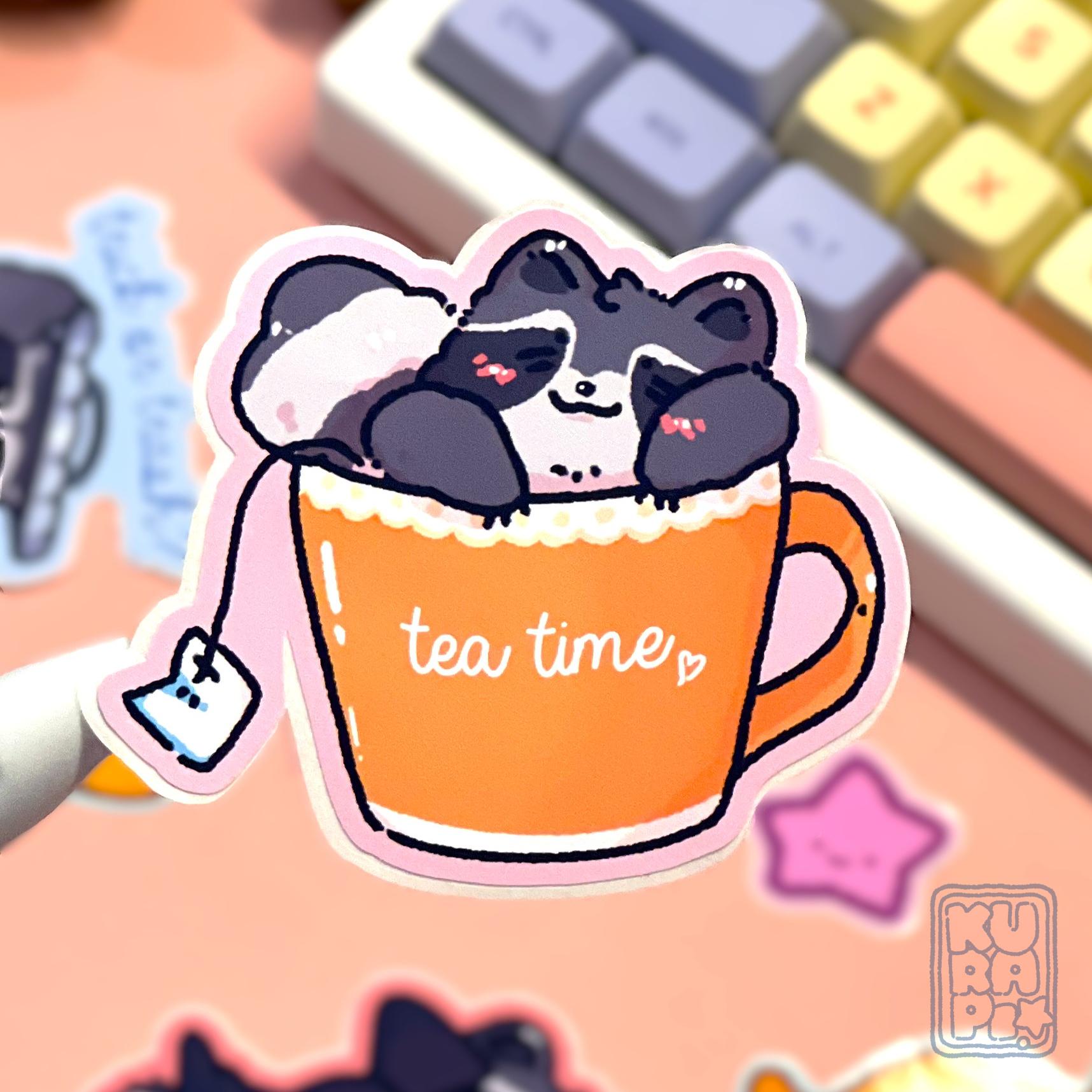 Rascal Stickers Rascal Raccoon Sticker Set // Cute Chibi Animal Sticker, Trash Panda ...