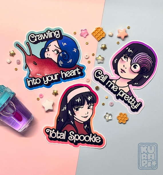 Junji Ito Horror Manga Stickers: Tomie, Slug Girl, Azami