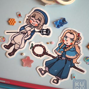 Adesivi DunMeshi Farcille // cute dungeon meshi, Falin, Marcille, Dungeon Food, Delicious in Dungeon sticker