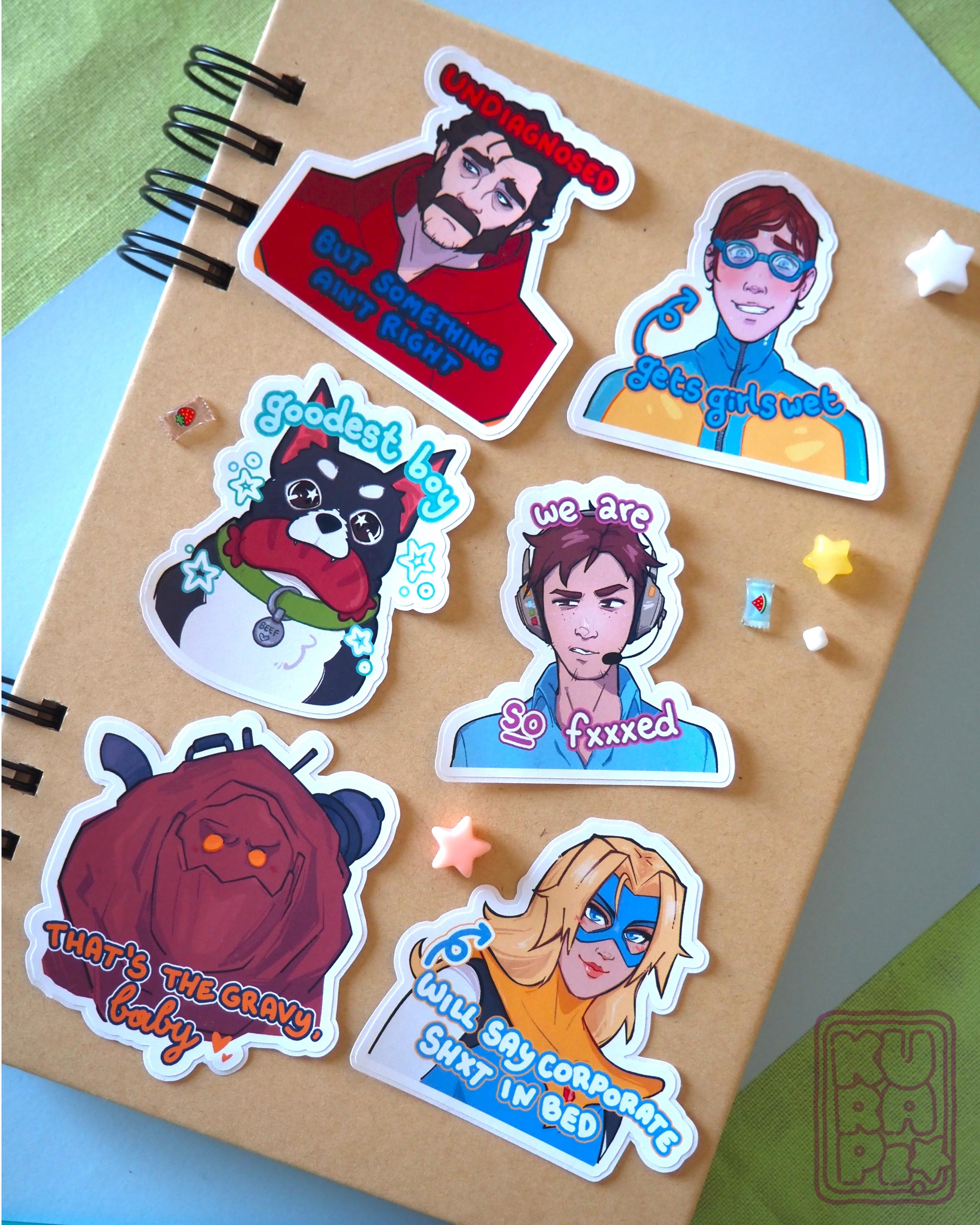 Dispatch Star Sticker DISPATCH Stickers - Set 1 // Meme Stickers, Videogame, Phenomaman ...