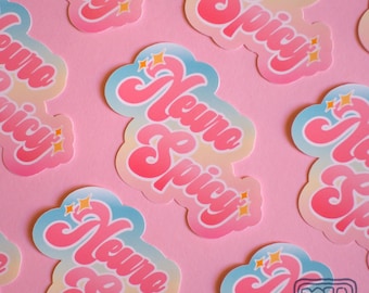 Neuro Spicy Vinyl Sticker // neurodivergent, neurospicy, funny stickers