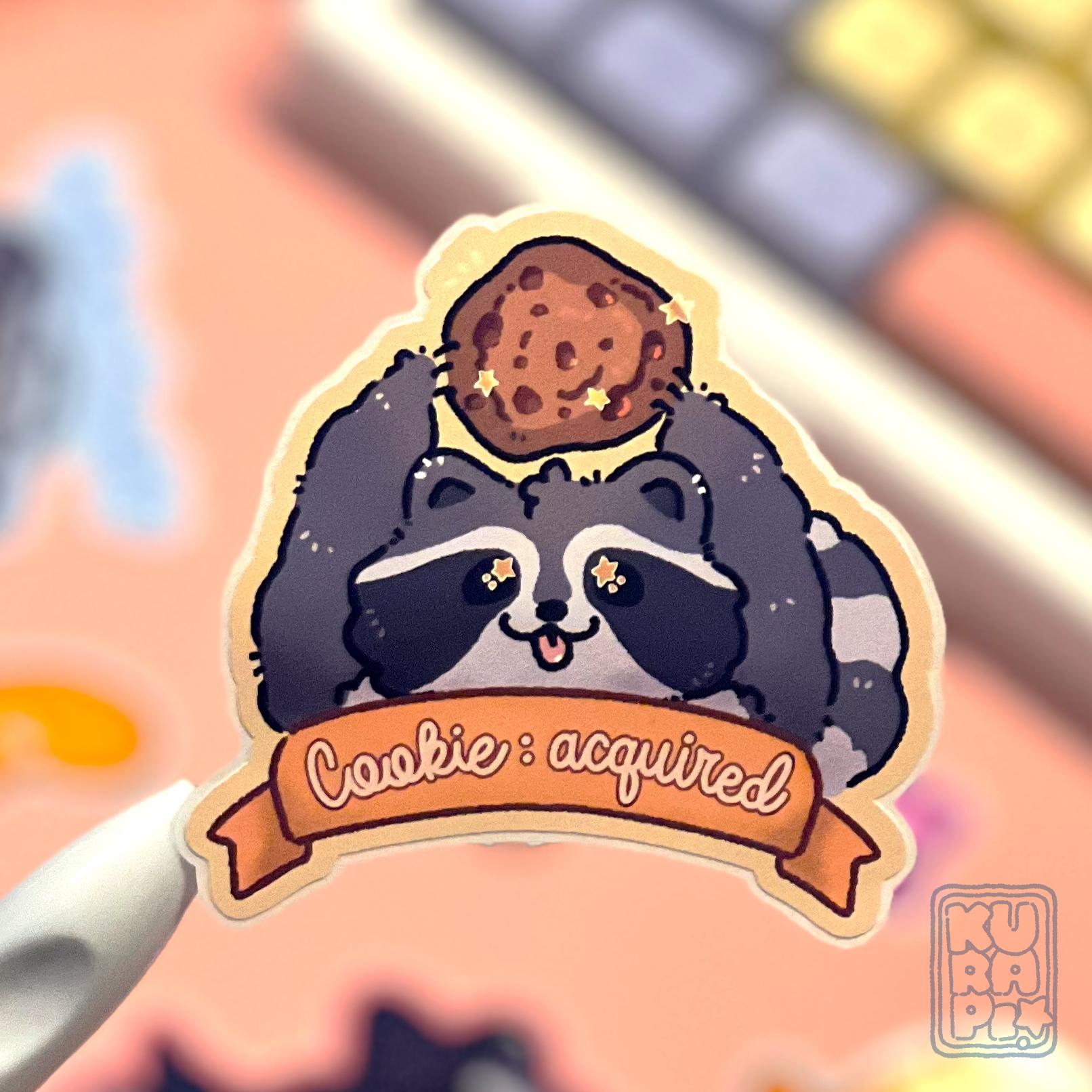 Rascal Clean Sticker Rascal Raccoon Sticker Set // Cute Chibi Animal Sticker, Trash Panda ...