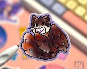 BG3 Tara Love Letter Sticker // BG 3 cute glossy sticker, cat, dnd, tressym sticker