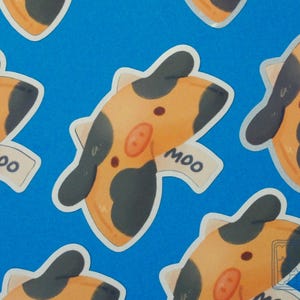 Mucchina della Fortuna - Sticker // adesivo mucca, biscotto della fortuna, bujo
