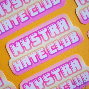 BG3 Mystra Hate Club Adesivo in Vinile // BG 3 sticker carino, gale dekarios, dnd, waterdeep