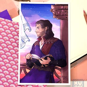 BG3 Gale Mini Stampa // waterdeep, stampa bg 3, stampa artistica, idea regalo, dnd
