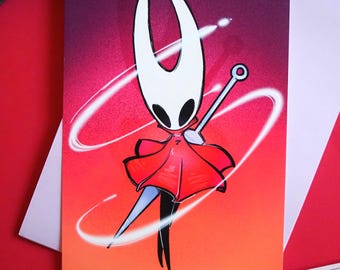 Silksong Hornet Art Print – Hollow Knight Fanart (5x7")
