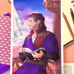 BG3 Gale Stampa // waterdeep, stampa bg 3, stampa artistica, idea regalo, dnd
