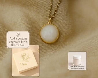 DIY Breastmilk Jewelry Kit, Gold Silver Breastmilk Necklace Pendant, 12mm 10mm 6mm 8mm, Nursing Keepsake Necklace, Push Present Gift Mom