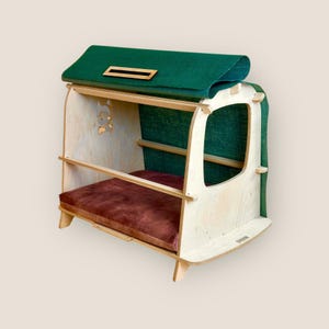 Cat house - modern house. Cat bed, luxury cat bed, pet bed, stylish cat bed, cat house indoor, wooden cat house, cat bed