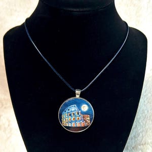 Hand-painted Colosseum Pendant