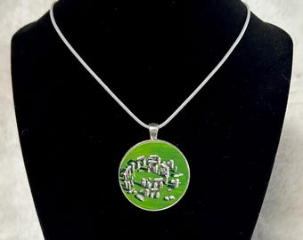 Stonehenge Sterling Silver Pendant With 18 Stonehenge Sterling Silver Pendant With 18