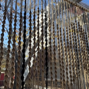 Macrame room divider wall hanging curtain