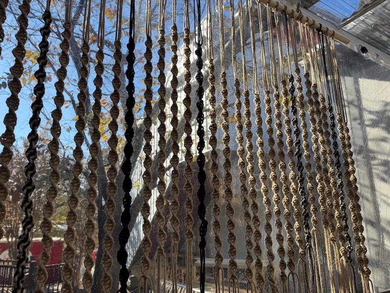 Macrame room divider wall hanging curtain