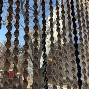 Macrame room divider wall hanging curtain