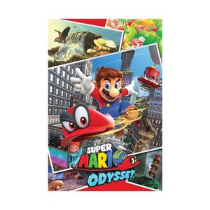 Super Mario Odyssey Collage Poster 61x91,5 cm auf Hochglanzpapier Lizenziert