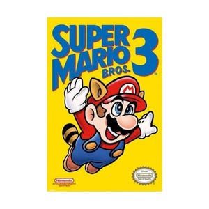 Poster Super Mario Bros 3 61x91.5cm su carta lucida Originale Licenziato
