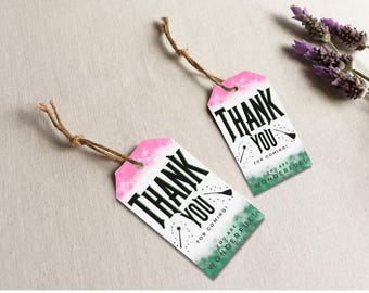 Tags Wicked Birthday Party Favor: Afdrukbare bedanklabels (digitale download)