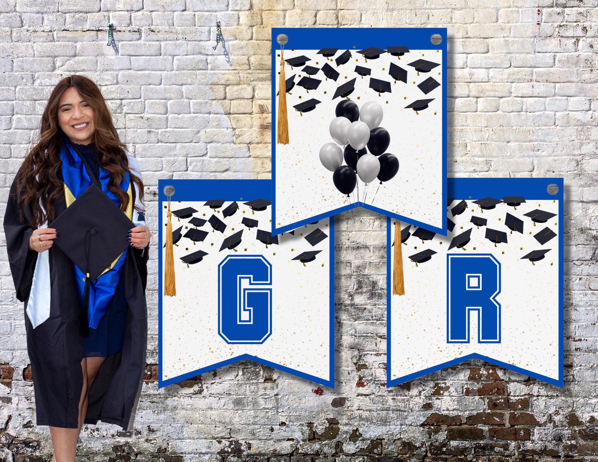 Customizable Graduation Banner Printable: DIY Party Decor (PDF Download ...