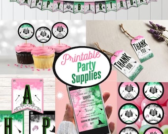 Printables Wicked Birthday Party: Glinda & Elphaba-thema (feestbundelpakket)