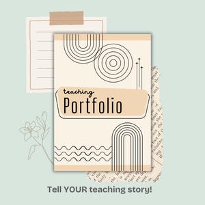 Teaching Portfolio Cover - Printable Front & Back Portfolio Covers